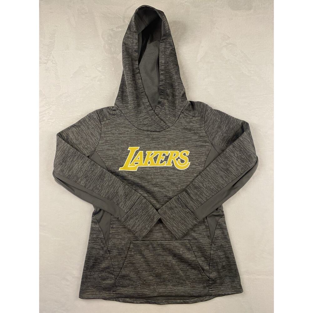 Majestic Los Angeles Lakers Gray Sweatshirt Womens Size Large NBA Basketball